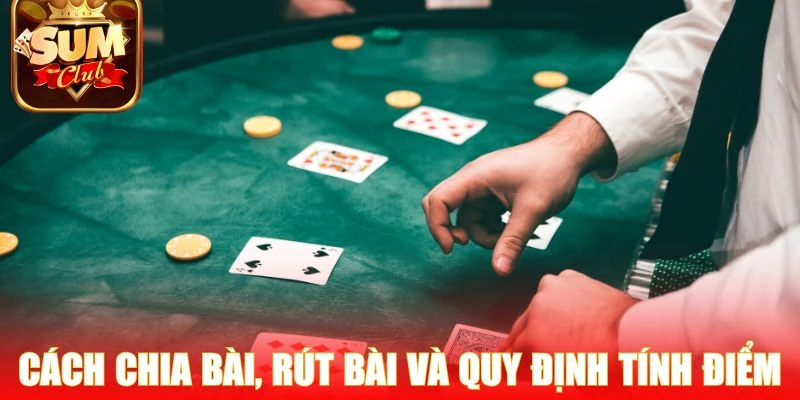 Cách chia bài, rút bài và quy định tính điểm trong Xì Dách