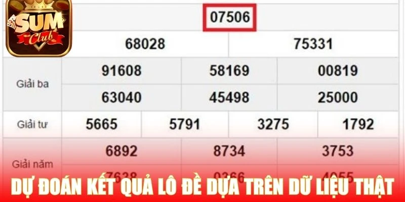 Dự đoán kết quả lô đề dựa trên dữ liệu thật