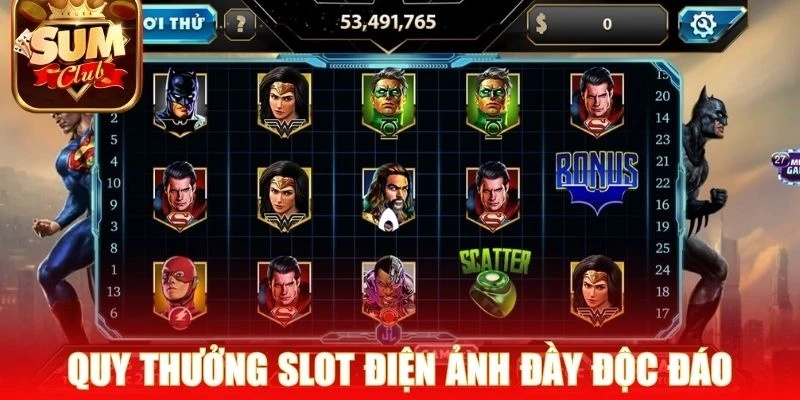 Quy thưởng slot điện ảnh đầy độc đáo