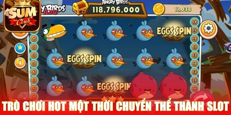 Trò chơi hot một thời chuyển thể thành slot